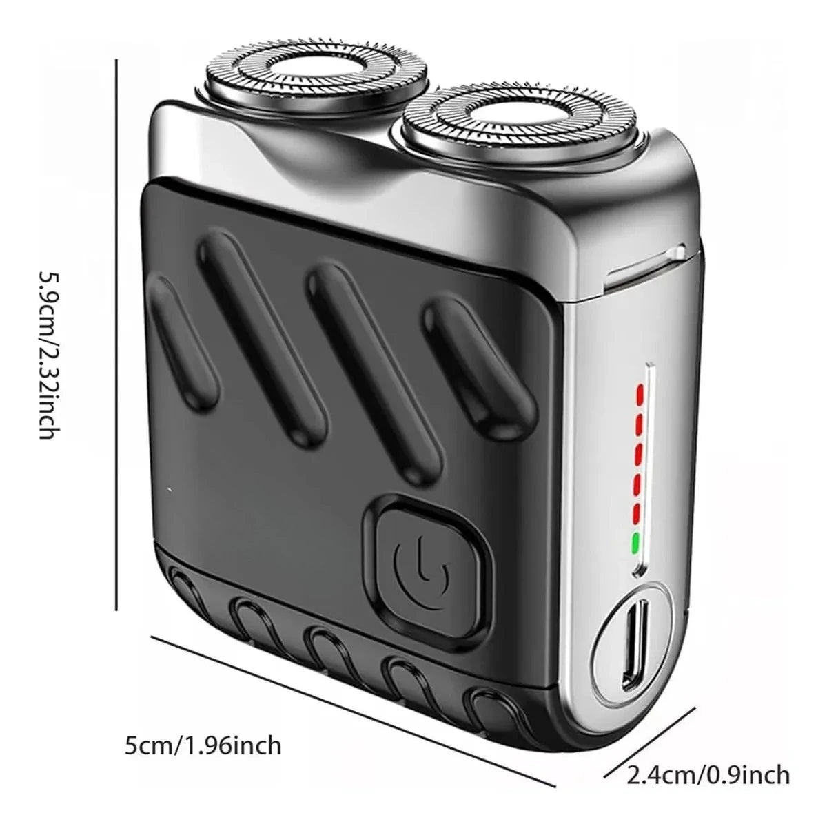 Mini afeitadora de doble cabezal – Afeitadora Ultraportátil