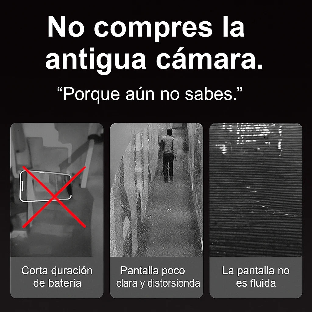 Cámara de vigilancia inalámbrica de alta definición y visión nocturna