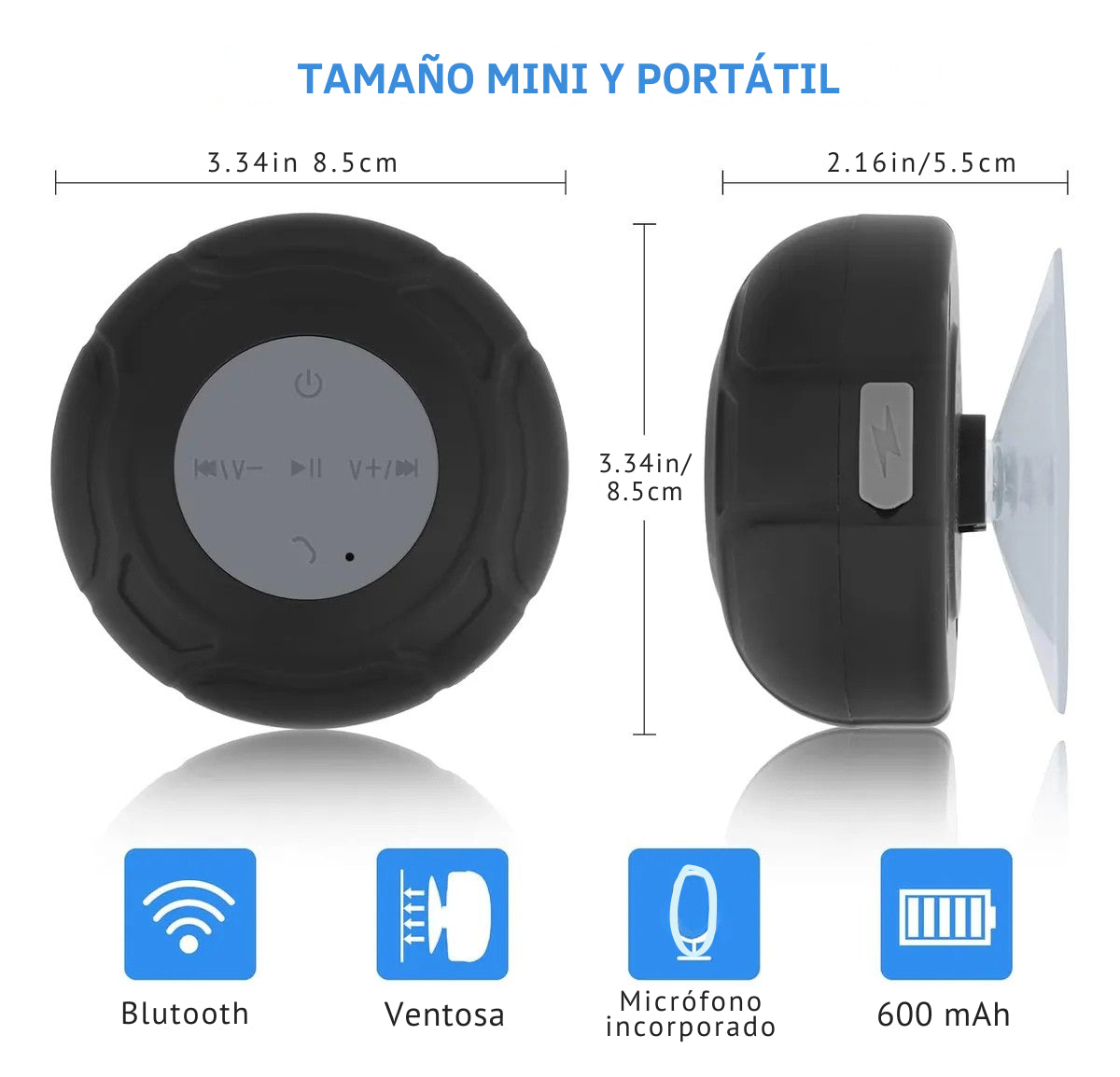 Parlante Bluetooth Waterproof – Música en la Ducha