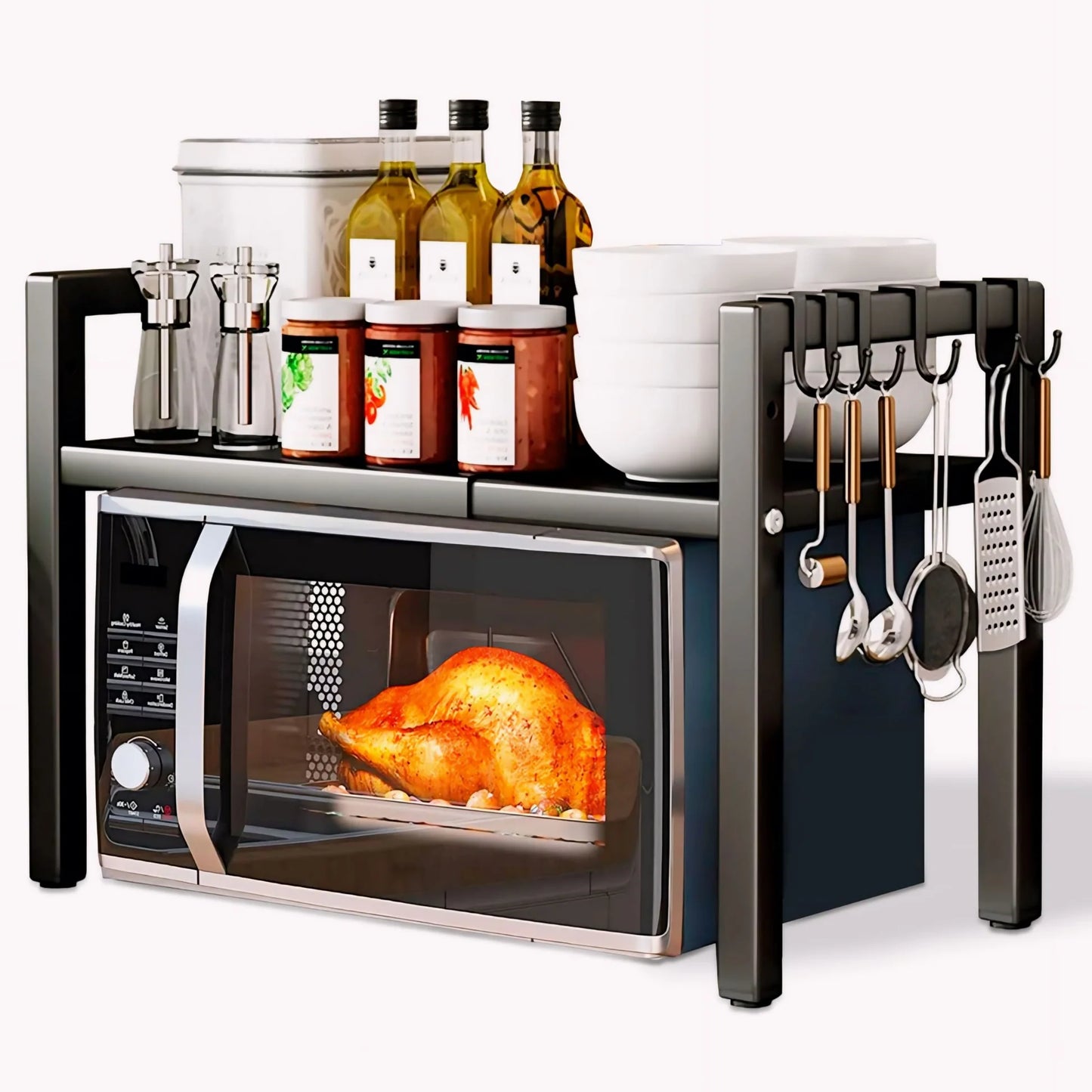 MicroRack™ Estante Multifuncional Expandible Para Horno De Microondas