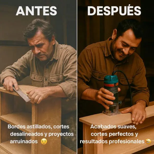 Ruteador de Mano PRO – Cortes, Cantos y Ranuras Impecables
