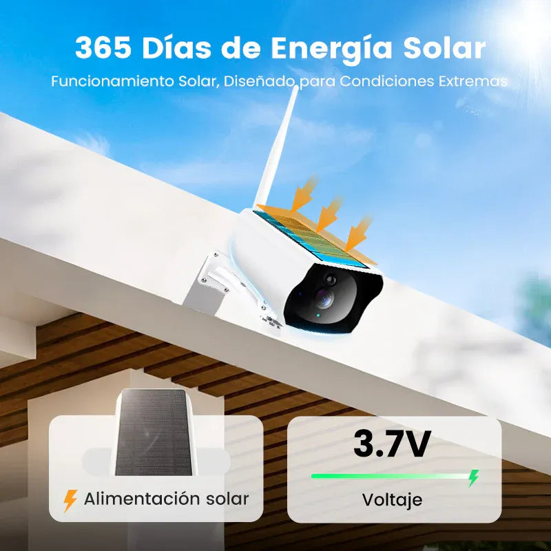 Cámara de Seguridad Solar Inalámbrica