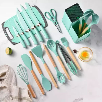 Kit de cocina de 19 piezas en silicona de primera calidad - OFERTA IMPERDIBLE