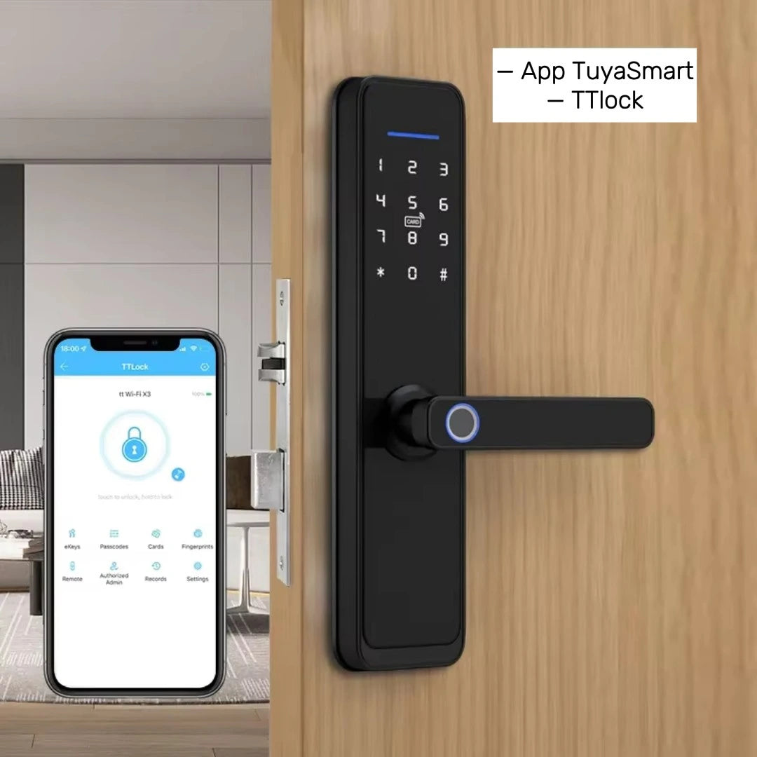 CERRADURA INTELIGENTE CON HUELLA TÁCTIL