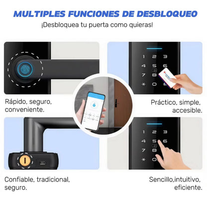 CERRADURA INTELIGENTE CON HUELLA TÁCTIL