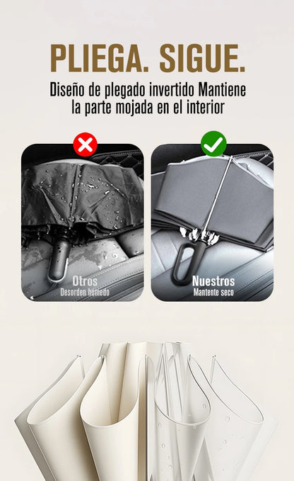 🔥Obtenga un 50% de descuento 🔥💥¡Disfrute de envío gratuito!✈️Reflective Safety Strip Ring Buckle Umbrella