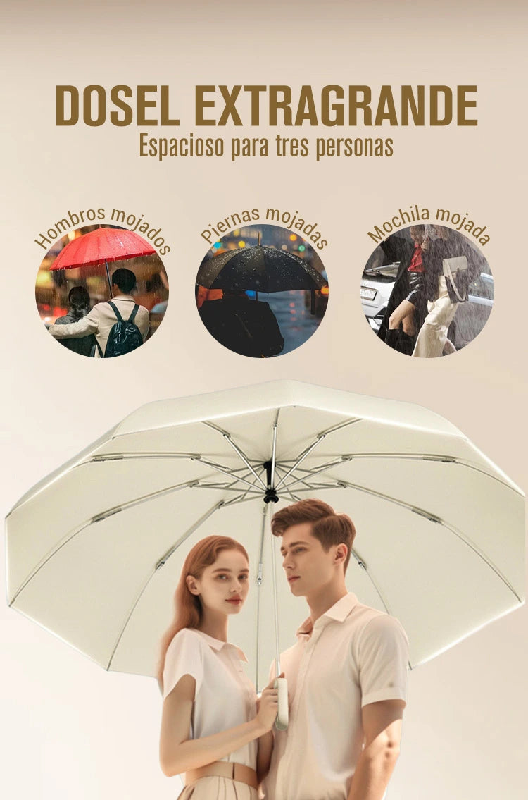 🔥Obtenga un 50% de descuento 🔥💥¡Disfrute de envío gratuito!✈️Reflective Safety Strip Ring Buckle Umbrella