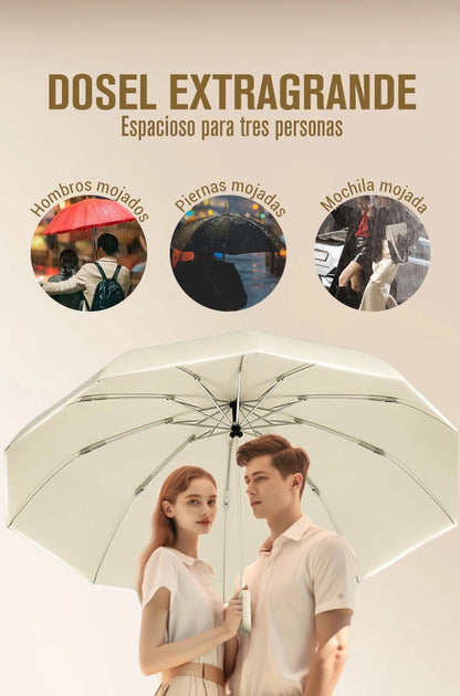 🔥Obtenga un 50% de descuento 🔥💥¡Disfrute de envío gratuito!✈️Reflective Safety Strip Ring Buckle Umbrella