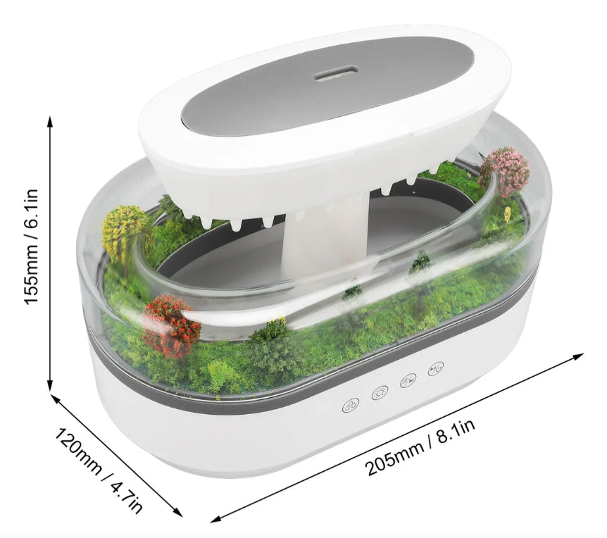 Difusor Humidificador LED con Micro Paisaje de 250 ml