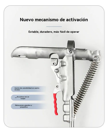 【Compra 1 y llévate 1 gratis】Retractor automático para caña de pescar, soporte retráctil automático para caña de pescar con resorte