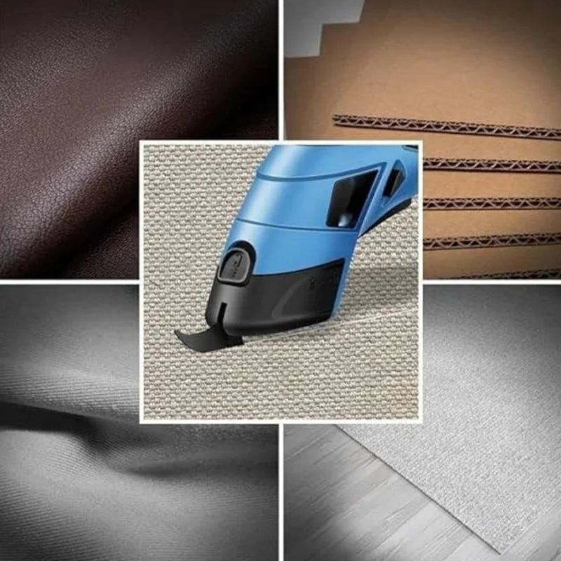 Tijeras eléctricas portátiles para cortar tela con batería de litio recargable✂️