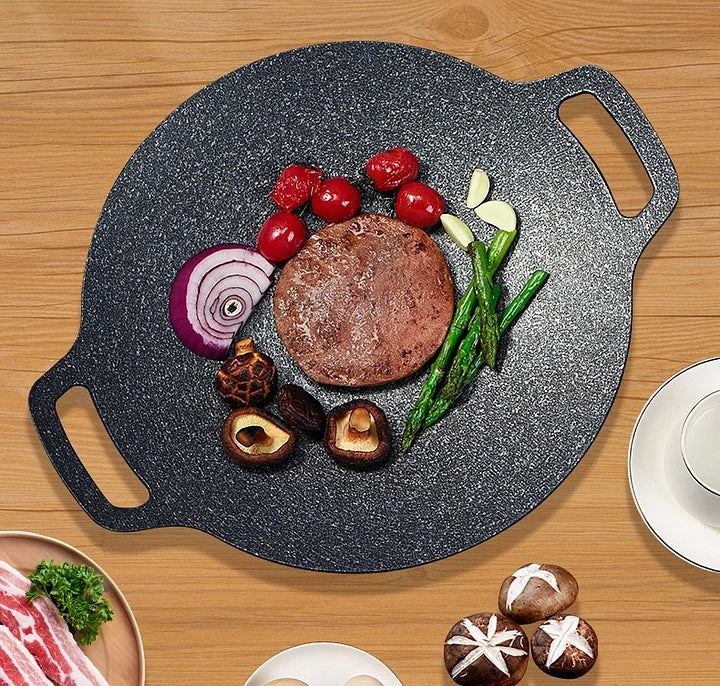 🔥 Plancha Budare Antiadherente 38 cm 🥩🥦 – Cocina sano, sin aceite y en minutos