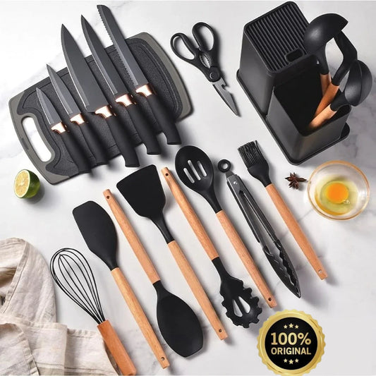 Kit de cocina de 19 piezas en silicona de primera calidad - OFERTA IMPERDIBLE