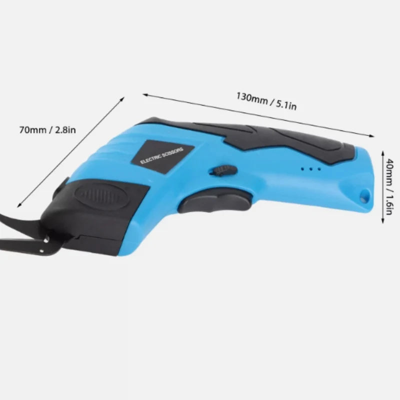 Tijeras eléctricas portátiles para cortar tela con batería de litio recargable✂️
