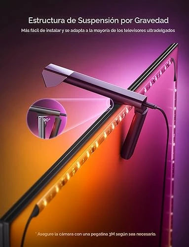 Govee Envisual - Retroiluminación LED para TV con cámaras duales, tira de luces LED RGBIC Wi-Fi