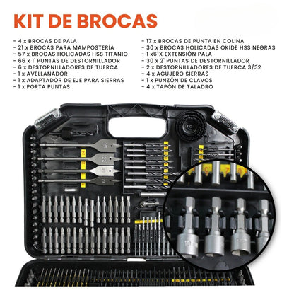 Juego de 246 Brocas y Puntas