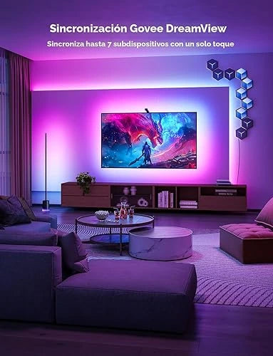 Govee Envisual - Retroiluminación LED para TV con cámaras duales, tira de luces LED RGBIC Wi-Fi
