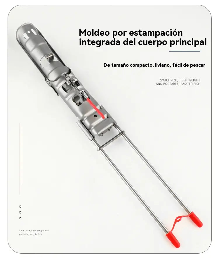 【Compra 1 y llévate 1 gratis】Retractor automático para caña de pescar, soporte retráctil automático para caña de pescar con resorte