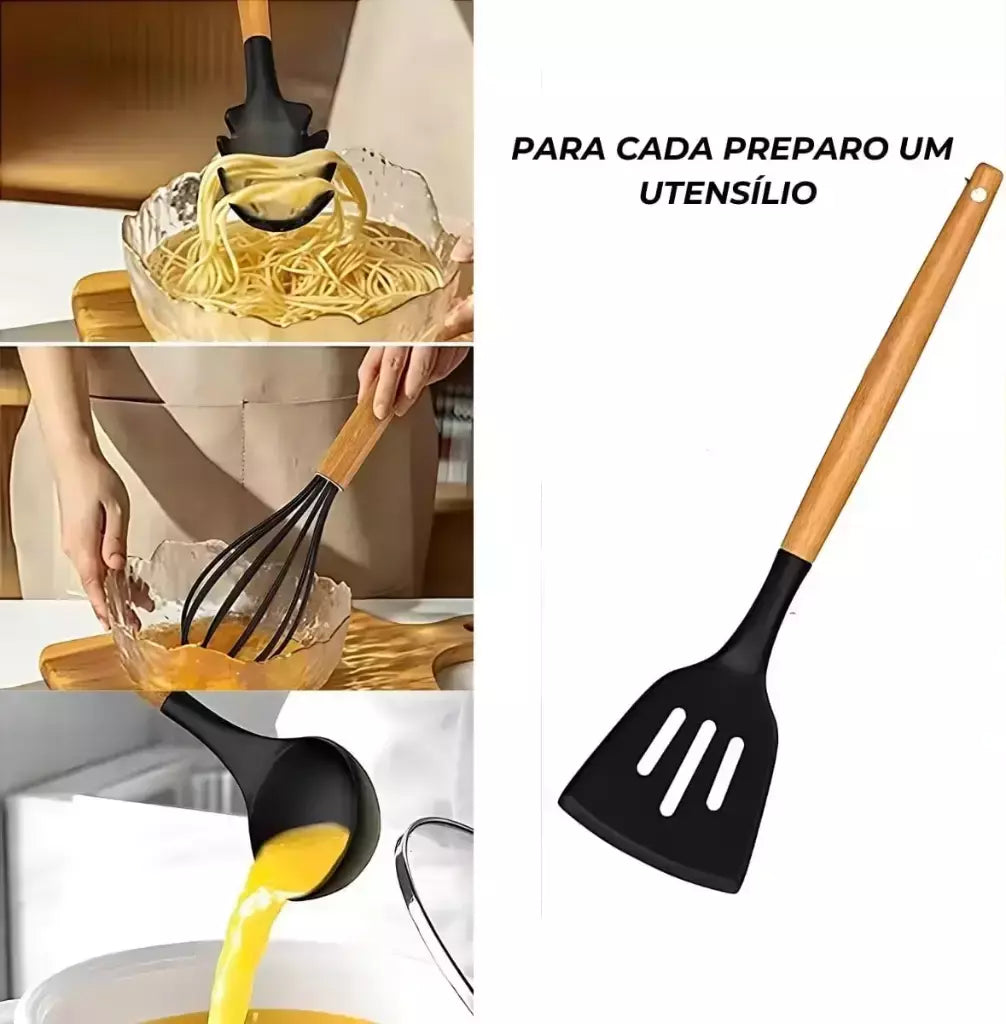 Kit de cocina de 19 piezas en silicona de primera calidad - OFERTA IMPERDIBLE