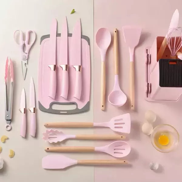 Kit de cocina de 19 piezas en silicona de primera calidad - OFERTA IMPERDIBLE