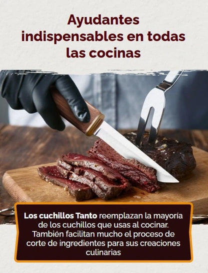 CUCHILLOS JAPONESES DE DRAGÓN Y TIGRE 2 EN 1