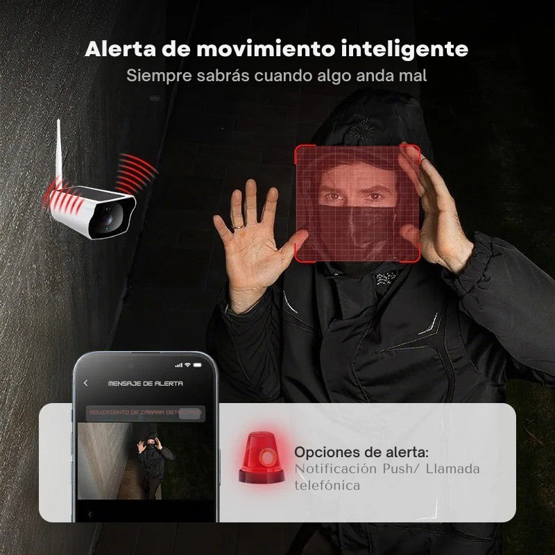 Cámara de Seguridad Solar Inalámbrica