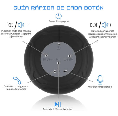 Parlante Bluetooth Waterproof – Música en la Ducha