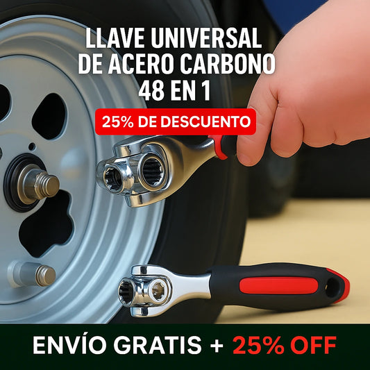 Llave Multifuncional de Acero al Carbono 48 en 1 - TorqueMax™
