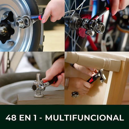 Llave Multifuncional de Acero al Carbono 48 en 1 - TorqueMax™