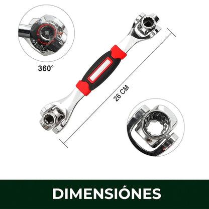 Llave Multifuncional de Acero al Carbono 48 en 1 - TorqueMax™