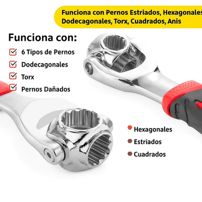 Llave Multifuncional de Acero al Carbono 48 en 1 - TorqueMax™