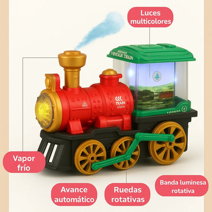 Tren de vapor eléctrico SteamExpress™ para niños