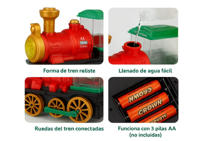 Tren de vapor eléctrico SteamExpress™ para niños