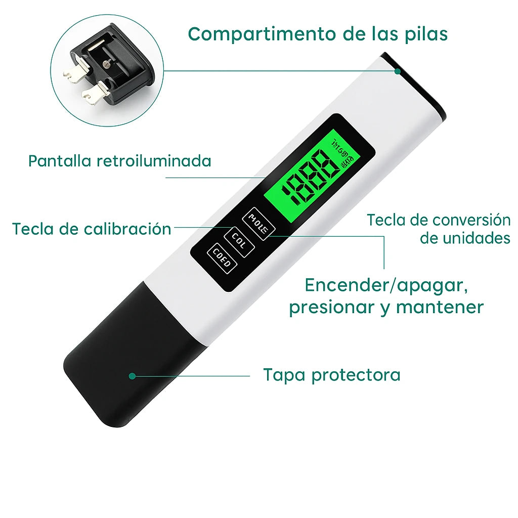 Probador Multifuncional de Calidad del Agua