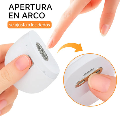 Cortaúñas y Pulidora Eléctrica 2 en 1: Cortaúñas Automático LED, Recargable y Silencioso