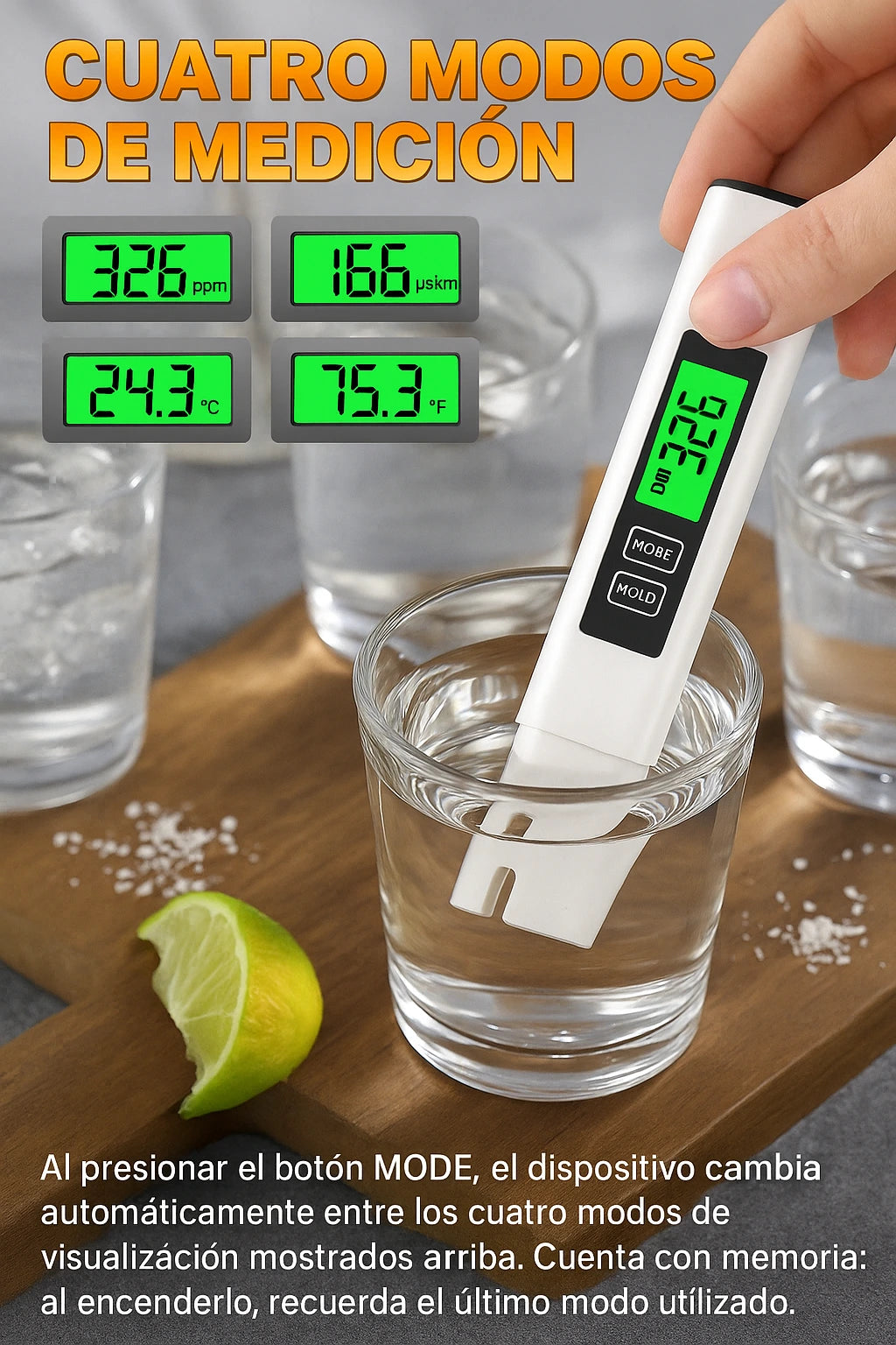 Probador Multifuncional de Calidad del Agua