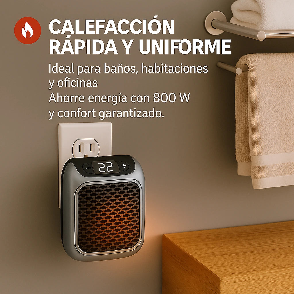 Calefactor Digital Portátil: Calienta La Habitación Sin Aumentar La Factura De La Luz