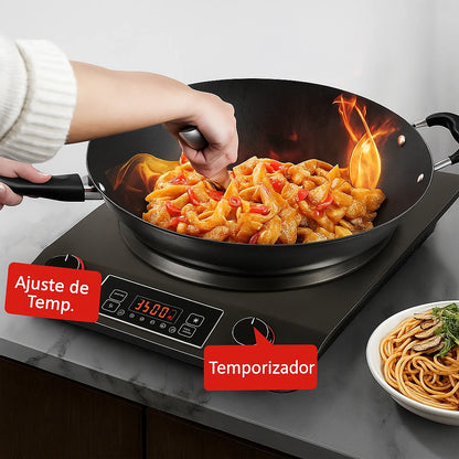 Placa de Inducción Cóncava 3500 TempControl™  - 10 Niveles de Temperatura