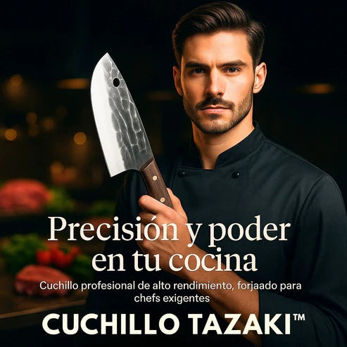 Cuchillo Profesional Japonés Tazaki de Acero Inoxidable - El Más Filoso del Mundo