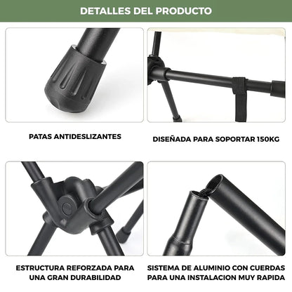 Silla De Camping Mini Hasliberg Plegable Ultra Compacta