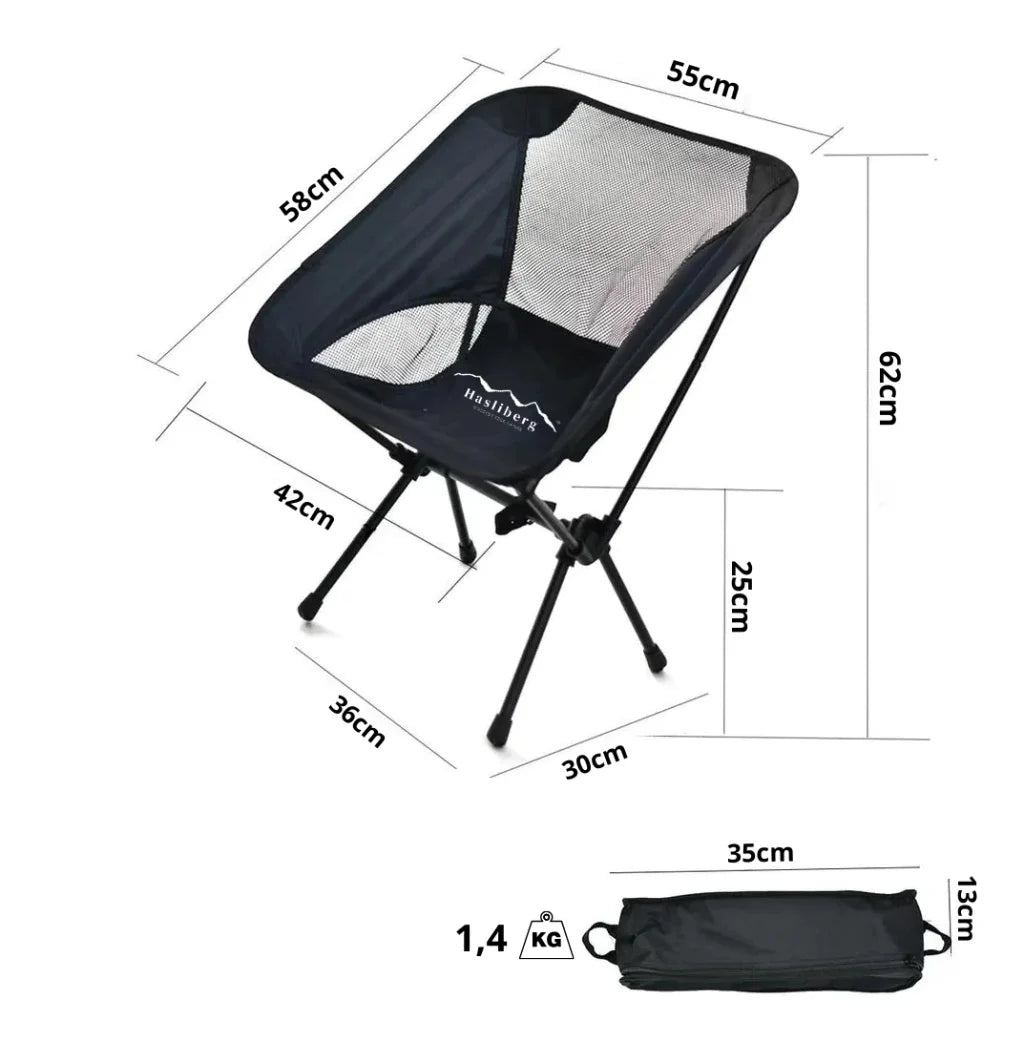 Silla De Camping Mini Hasliberg Plegable Ultra Compacta