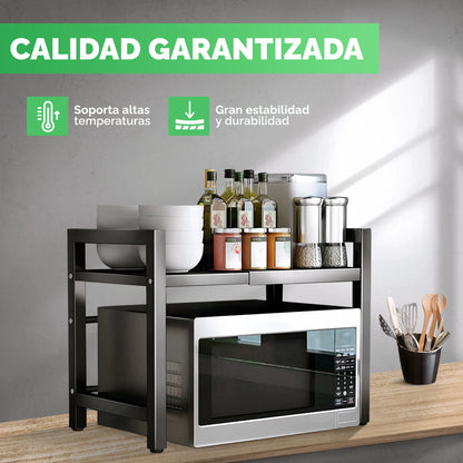 MicroRack™ Estante Multifuncional Expandible Para Horno De Microondas