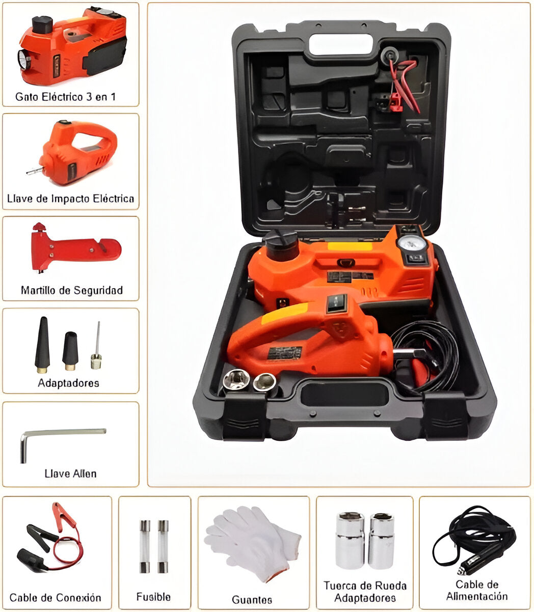 Kit de herramientas de emergencia 3 en 1 de 5 toneladas