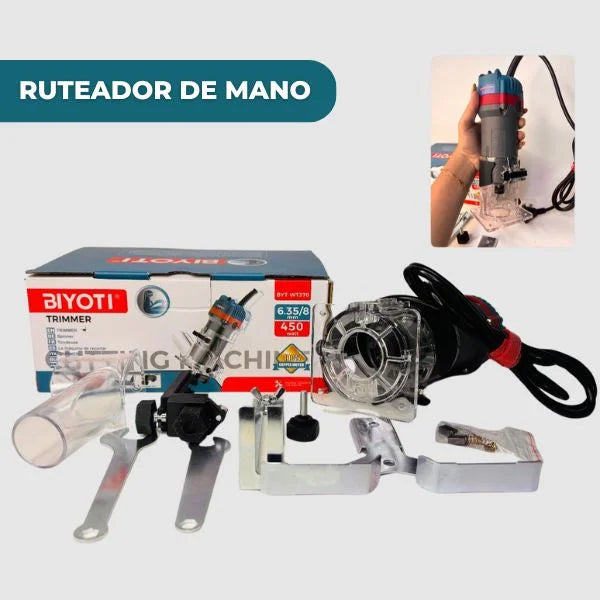 Ruteador de Mano PRO – Cortes, Cantos y Ranuras Impecables