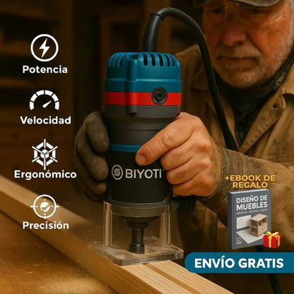 Ruteador de Mano PRO – Cortes, Cantos y Ranuras Impecables