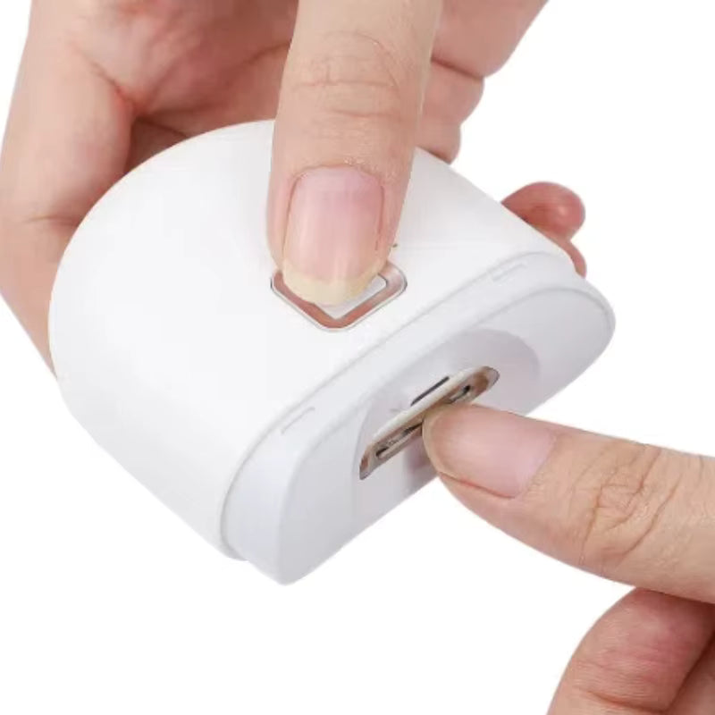 Cortaúñas y Pulidora Eléctrica 2 en 1: Cortaúñas Automático LED, Recargable y Silencioso