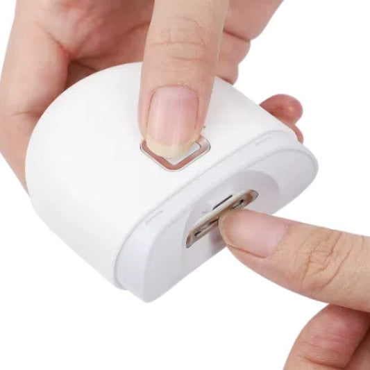 Cortaúñas y Pulidora Eléctrica 2 en 1: Cortaúñas Automático LED, Recargable y Silencioso