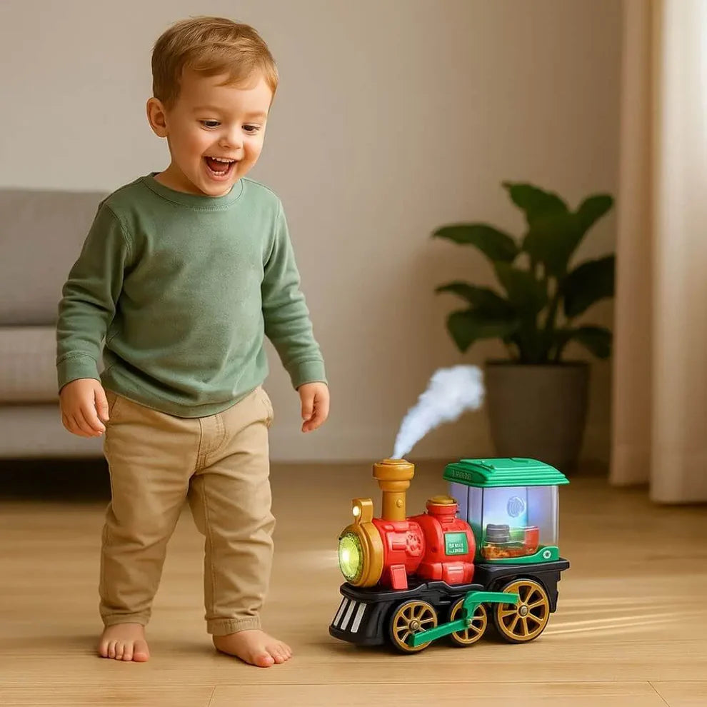 Tren de vapor eléctrico SteamExpress™ para niños