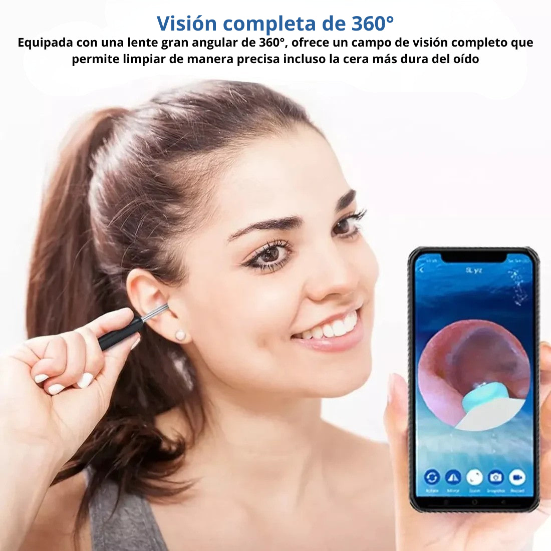 Limpia Oídos con Cámara