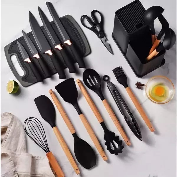 Kit de cocina de 19 piezas en silicona de primera calidad - OFERTA IMPERDIBLE
